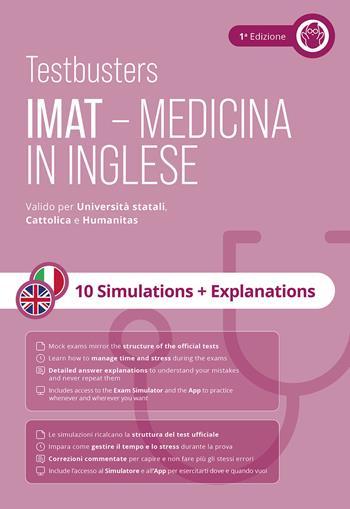 Testbusters. IMAT. Medicine in English. 10 simulations + explanations  - Libro Testbusters 2026 | libraccio.click