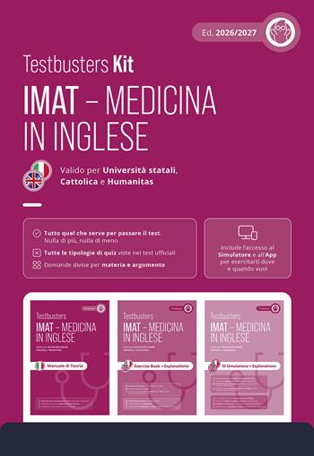 Testbusters IMAT. Test di medicina in inglese. Kit. Con simulatore e app  - Libro Testbusters 2026 | libraccio.click