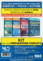 Test Medicina Semestre filtro. Kit Esercizi e Focus D'autore di Fisica Chimica e Biologia + prove d'esame commentate 2026. Nuova ediz. Con espansione online