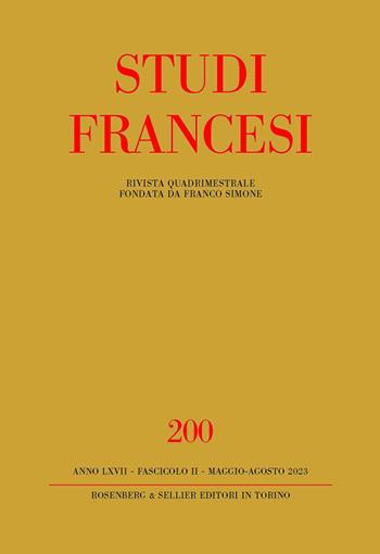 Studi francesi. Vol. 200: L' héritage de Molière: réécritures, traductions et représentations du Grand Siècle à l'âge contemporain  - Libro Rosenberg & Sellier 2023 | libraccio.click