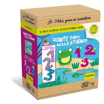 Quante rane nello stagno? 1, 2 o 3? Ediz. a colori. Con gioco di associazione logica sagomato  - Libro Ludattica 2022 | libraccio.click