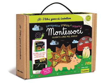 Quante linee nel bosco! Ediz. a colori. Con 2 lavagnette double-face scrivi e cancella. Con 6 gessetti colorati. Con cancellino  - Libro Ludattica 2024, Lavagnette traccio e imparo Montessori | libraccio.click